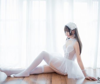 小野妹子w 白色纱裙 [9P-22MB]