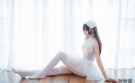 小野妹子w 白色纱裙 [9P-22MB]