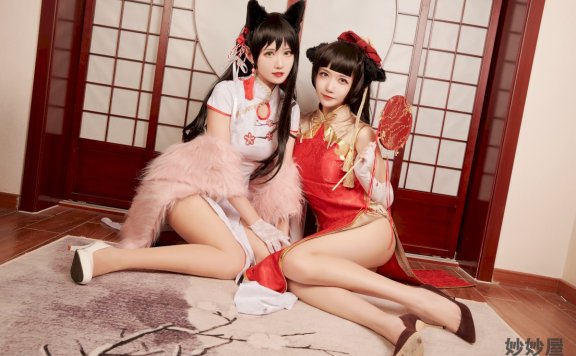 源纱希喵喵喵&Meiyi_烛墨 犬獒旗袍 [12P-157MB]