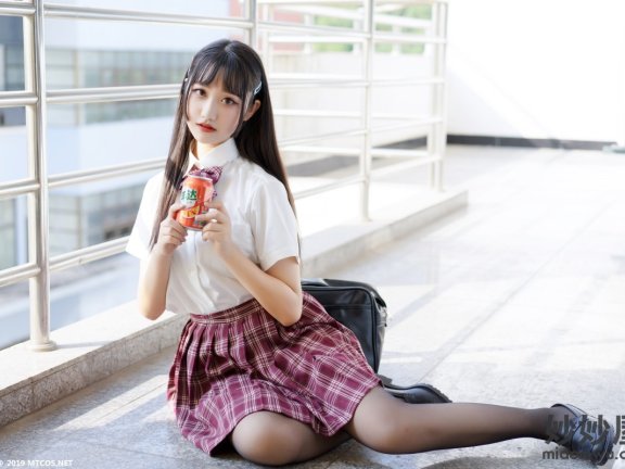 喵糖映画 VOL.023 长发JK萌妹