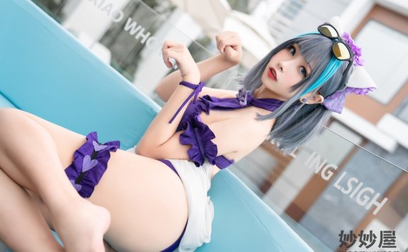 Momoko葵葵 柴郡水着[40P1V-313MB]