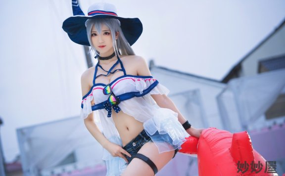 弥音音 明日方舟 斯卡蒂泳装[24P-316MB]