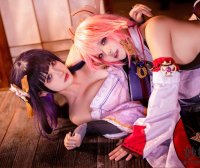 伊喵君_Nya &桃景三酪 原神-八重神子x雷电将军[58P1V-1.31GB]