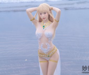 清水由乃 玛丽萝丝 白色泳衣[33P-355MB]