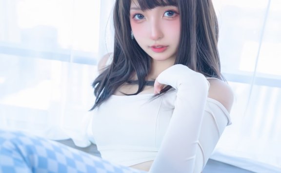 神楽坂真冬 蓝白格 [75P-172MB]