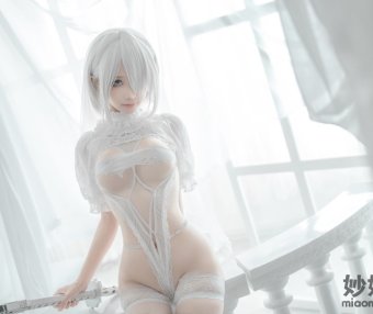 蠢沫沫 2B-白婚纱 [59P-536MB]