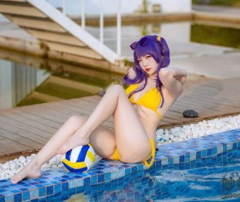 二佐Nisa 碧蓝波拉泳装 [20P-364MB]