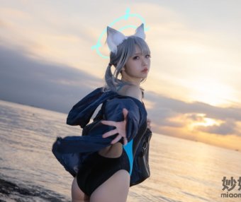 G44不会受伤 碧蓝档案 砂狼白子泳装 [26P-287MB]