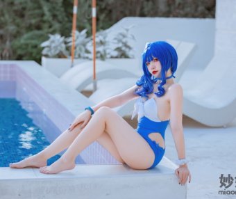 二佐Nisa 碧蓝圣路易斯泳装 [26P-267MB]