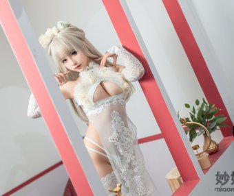 蠢沫沫 沫沫真爱版 歪萌白旗袍 [40P-387MB]